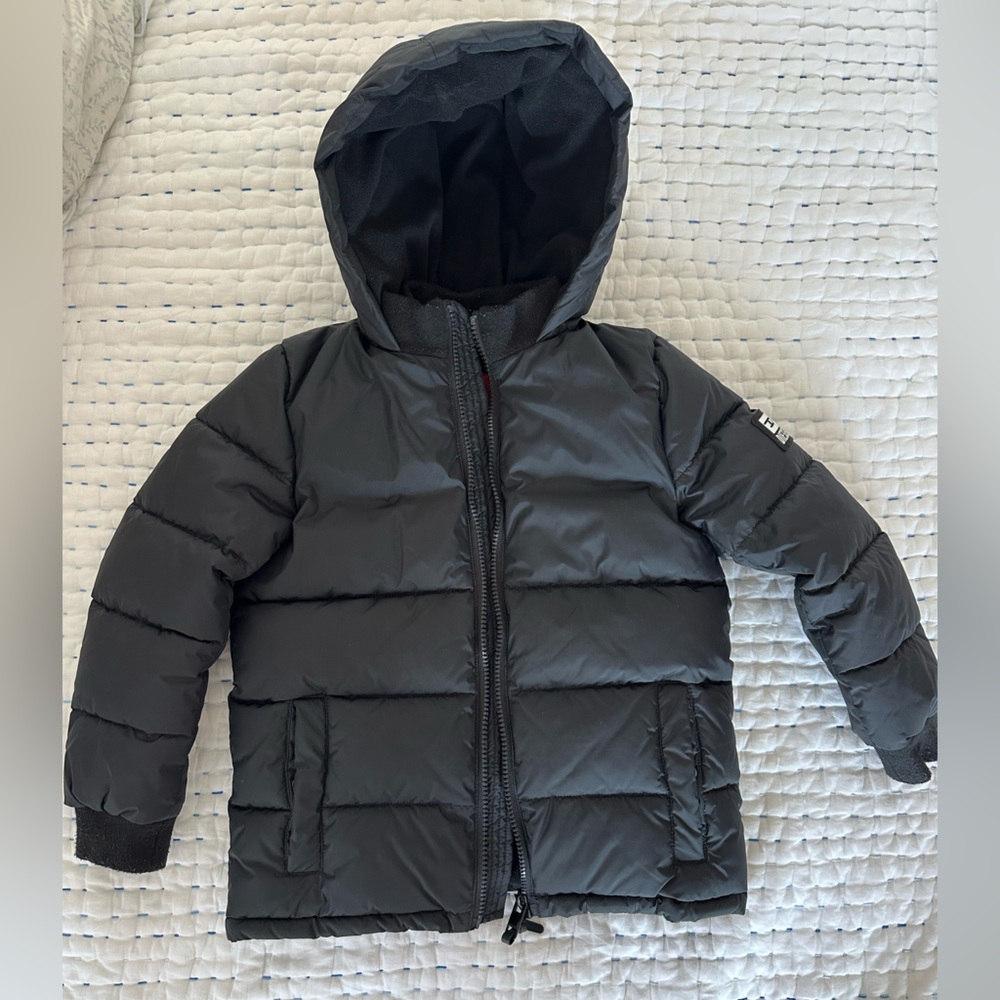 Boys Diesel Black Winter Puffer Coat size 6